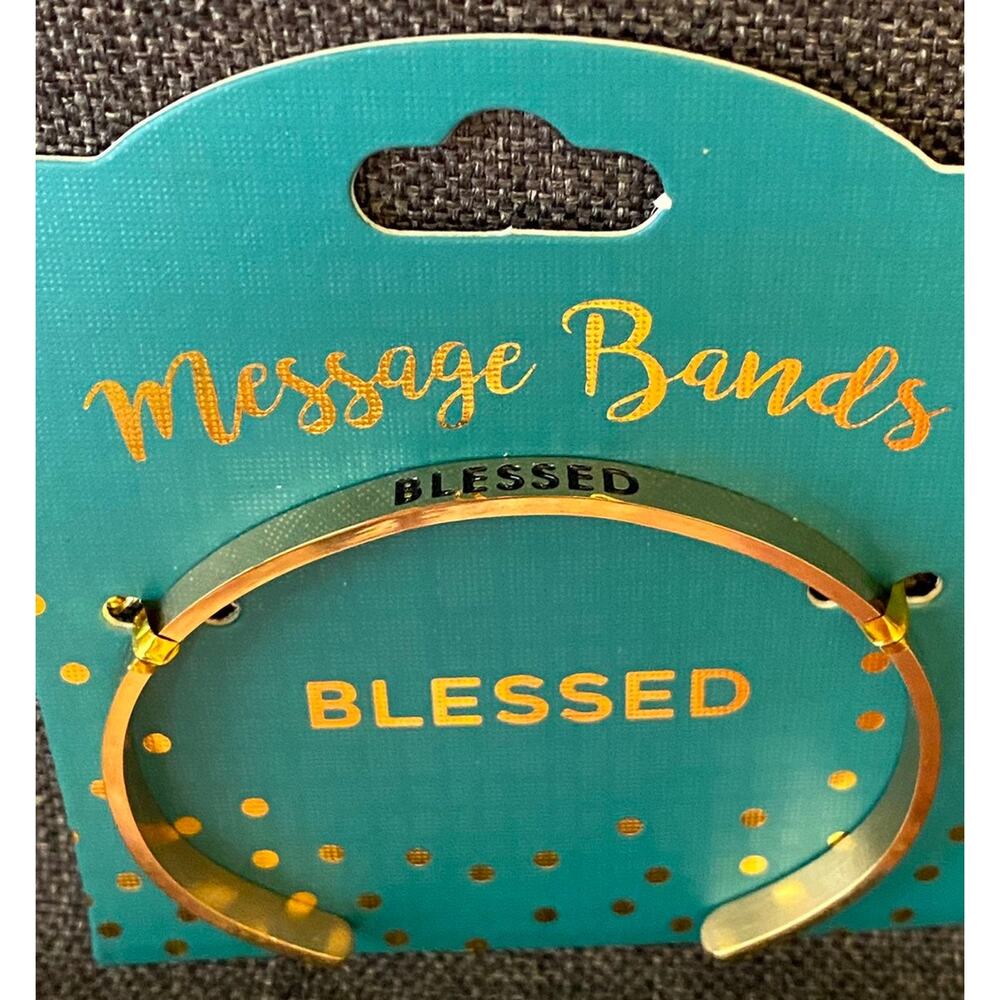 BLESSED Stamped Message Band